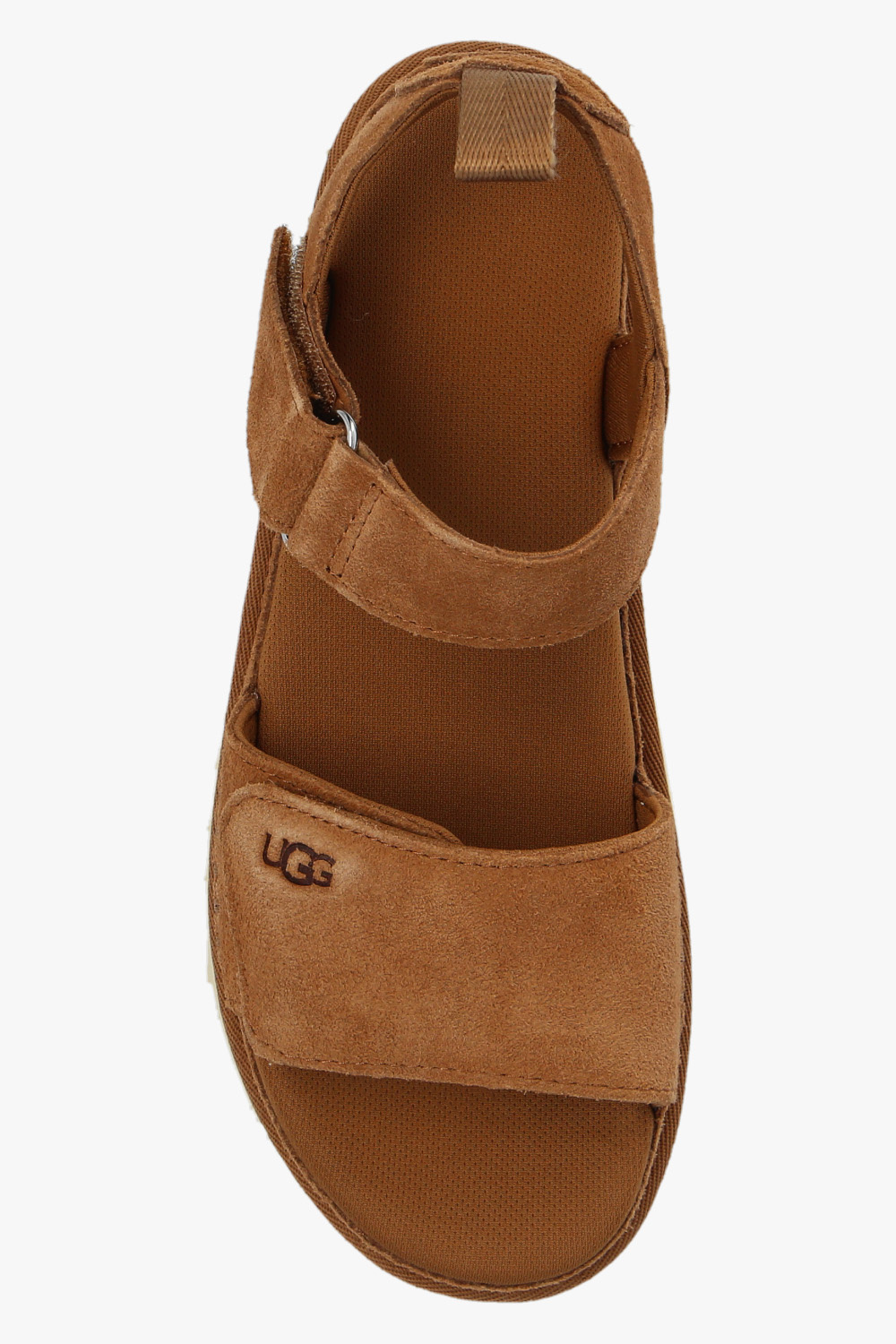 Brown Goldenstar platform sandals UGG SchaferandweinerShops Sweden Sandale a Semelle Compensee Ugg Harlow En Daim Brun